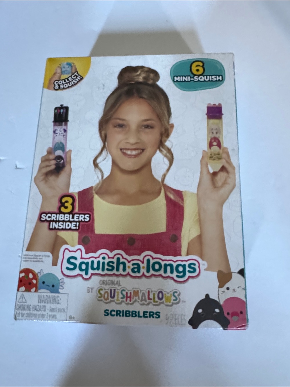 Squishmallows Squish-a-longs Scribblers Pack - Pink & Yellow